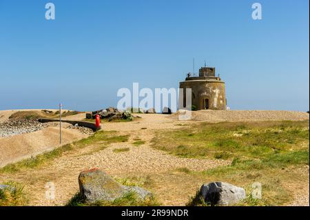 Tour Martello numéro 66 sur la plage d'Eastbourne, East Sussex, Angleterre Banque D'Images