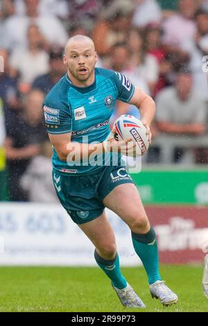 Eccles, Royaume-Uni. 25th juin 2023. Liam Marshall #5 de Wigan Warriors pendant le match de la Super League Round 16 de Betfred Salford Red Devils vs Wigan Warriors au stade AJ Bell, Eccles, Royaume-Uni, 25th juin 2023 (photo de Steve Flynn/News Images) à Eccles, Royaume-Uni, le 6/25/2023. (Photo de Steve Flynn/News Images/Sipa USA) crédit: SIPA USA/Alay Live News Banque D'Images