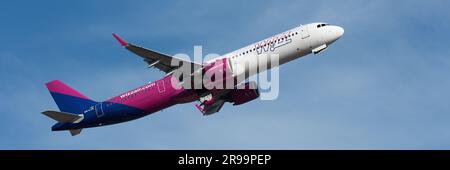 Tenerife, Espagne 7 juin St, 2023. Wizz Air Airlines Airbus A321-271NX Banque D'Images