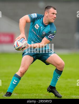 Eccles, Royaume-Uni. 25th juin 2023. Harry Smith #7 de Wigan Warriors pendant le match de la Super League Round 16 de Betfred Salford Red Devils vs Wigan Warriors au stade AJ Bell, Eccles, Royaume-Uni, 25th juin 2023 (photo de Steve Flynn/News Images) à Eccles, Royaume-Uni, le 6/25/2023. (Photo de Steve Flynn/News Images/Sipa USA) crédit: SIPA USA/Alay Live News Banque D'Images