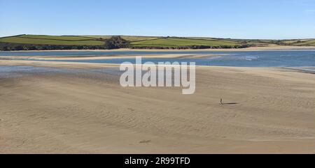 Vue sur l'estuaire de la Camel près de Rock - Cornwall, Royaume-Uni Banque D'Images