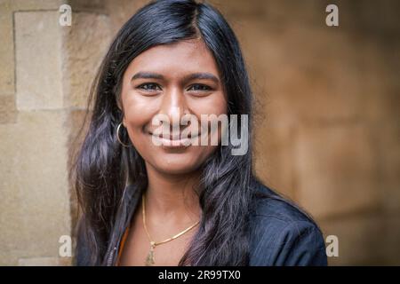 Ash Sarkar, journaliste et activiste politique , Londres, Royaume-Uni. Banque D'Images