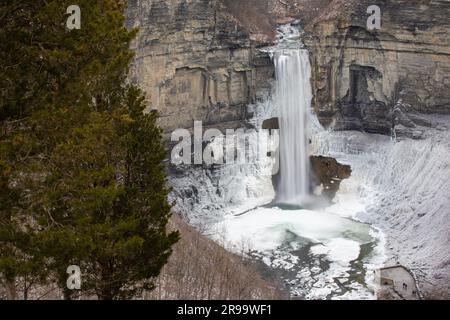 Taughannock Falls S.P., Tompkins County, NY, États-Unis Banque D'Images