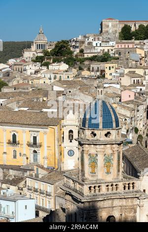 La vieille ville baroque de Ragusa Ibla, dans le Val di Noto en Sicile Banque D'Images