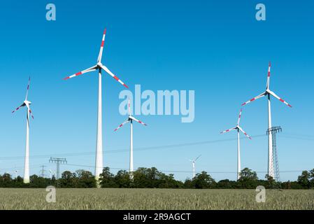 Les éoliennes en Allemagne Banque D'Images