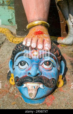 Village Guardian temple Muniappan à Dharmapuri, Tamil Nadu, Inde du Sud, Inde, Asie Banque D'Images