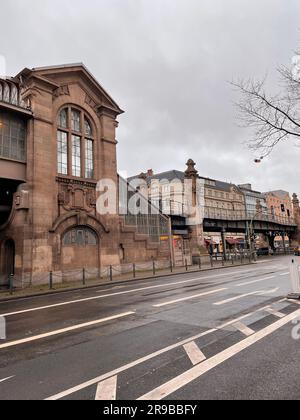 Berlin, Allemagne - 18 DEC 2021 : station de métro BulowStrasse U-Bahn à berlin, Allemagne. Banque D'Images