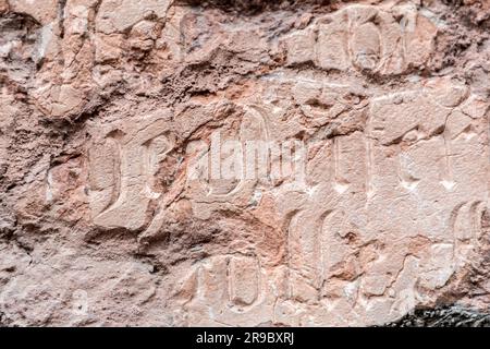 Sculptures médiévales en pierre et sculptures sur l'extérieur de Frauenkirche à Munich, Allemagne Banque D'Images