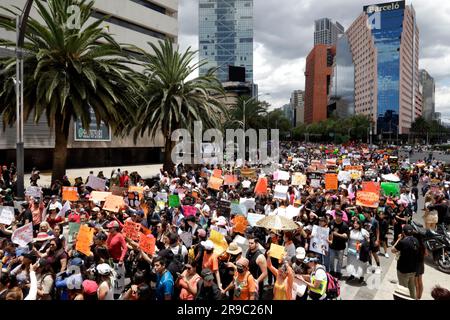 Non exclusif: 25 juin 2023, Mexico, Mexique: Des milliers de personnes ont participé à la Marche des citoyens pour les droits des animaux, exigeant une législation pour Banque D'Images