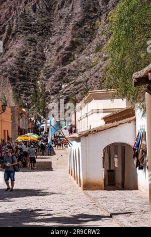 Rues pittoresques du village de Humahuaca dans la province de Jujuy, Argentine, Humahuaca Banque D'Images