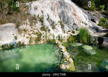 Thermes de chute d'eau de San Filippo - Italie Banque D'Images