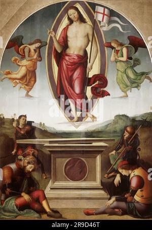 Résurrection Pietro Perugino (1445-1523) Banque D'Images