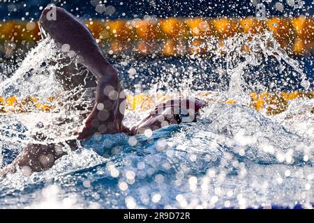 Thomas Dean de Grande-Bretagne participe à la finale Freestyle Men 200m lors de la rencontre de natation Settecolli 59th au stadio del Nuoto à Rome (Italie), Banque D'Images