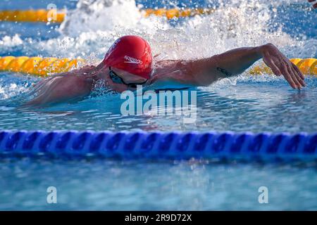 Thomas Dean de Grande-Bretagne participe à la finale Freestyle Men 200m lors de la rencontre de natation Settecolli 59th au stadio del Nuoto à Rome (Italie), Banque D'Images