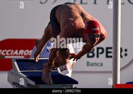 Thomas Dean de Grande-Bretagne participe à la finale Freestyle Men 200m lors de la rencontre de natation Settecolli 59th au stadio del Nuoto à Rome (Italie), Banque D'Images