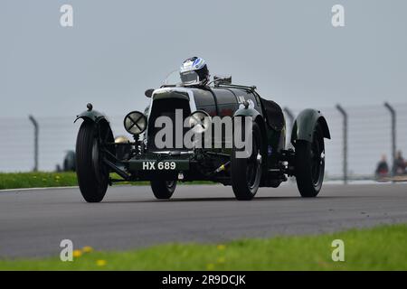 Jonathan Lupton, Darren Turner, Aston Martin Team car LM4, le « Mad Jack » pour les voitures de sport d'avant-guerre, une course de quarante-cinq minutes pour les voitures emblématiques d'avant-guerre, m Banque D'Images