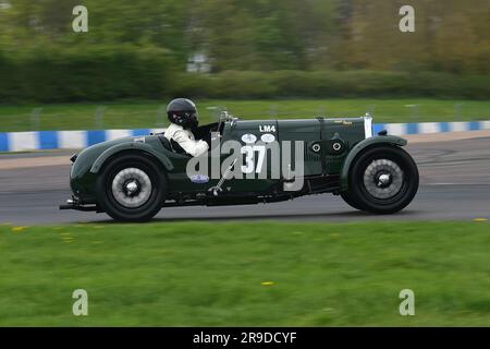 Jonathan Lupton, Darren Turner, Aston Martin Team car LM4, le « Mad Jack » pour les voitures de sport d'avant-guerre, une course de quarante-cinq minutes pour les voitures emblématiques d'avant-guerre, m Banque D'Images