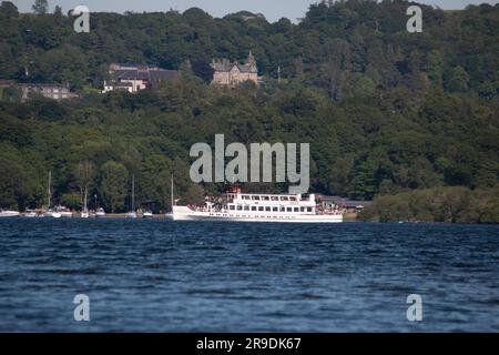 Lake District Paysage autour d'Ambleside, Windemere et Grasmere sur le lac windemere Banque D'Images