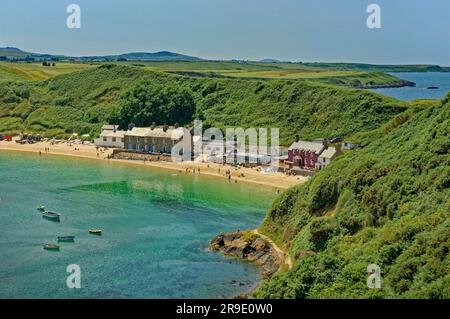 Village de Porthdinllaen sur la péninsule de Llyn ou Lleyn à Gwynedd, au nord du pays de Galles, au Royaume-Uni. Banque D'Images