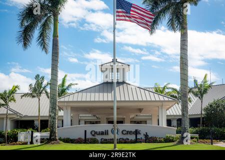 Tournoi de golf, Quail Creek Country Club, Naples, Floride, États-Unis Banque D'Images