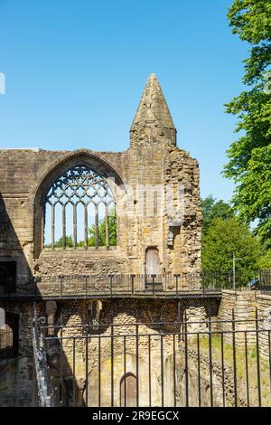 Palais de Dunfermline et vestiges d'abbaye de réfectoire, Fife, Écosse Banque D'Images