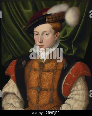 Vecteur d'Edward VI, fils du roi Henri VIII (1537-1553) Illustration de Vecteur