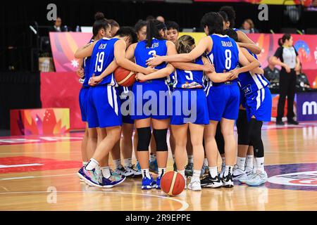 26th juin 2023 ; The Quaycenter, Sydney Olympic Park, Sydney, Nouvelle-Galles du Sud, Australie : coupe d'Asie FIBA Womens 2023, groupe B Australie contre Philippines ; Banque D'Images