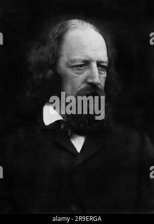 Alfred, Lord Tennyson. Portrait de Julia Margaret Cameron, 1869 Banque D'Images