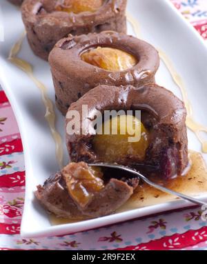 Gâteau au chocolat Banque D'Images