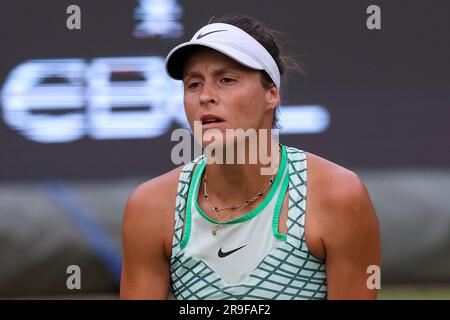 Bad Homburg, Allemagne. 26th juin 2023. Tennis: WTA Tour, célibataires, femmes, 1st Round Swiatek (POL) - Maria (GER). Tatjana Maria réagit. Credit: Joaquim Ferreira/dpa/Alay Live News Banque D'Images