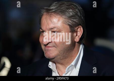 Campobasso, Italie. Élections régionales à Molise, Francesco Roberti est la nouvelle présidente de Molise. Campobasso, Italie. 26 juin 2023. ANTONIO NARDELLI / ALAMY ACTUALITÉS EN DIRECT Banque D'Images