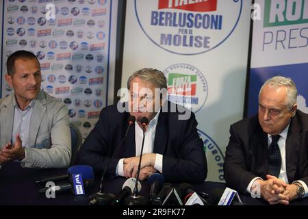Campobasso, Italie. Élections régionales à Molise, Francesco Roberti est la nouvelle présidente de Molise. Campobasso, Italie. 26 juin 2023. ANTONIO NARDELLI / ALAMY ACTUALITÉS EN DIRECT Banque D'Images