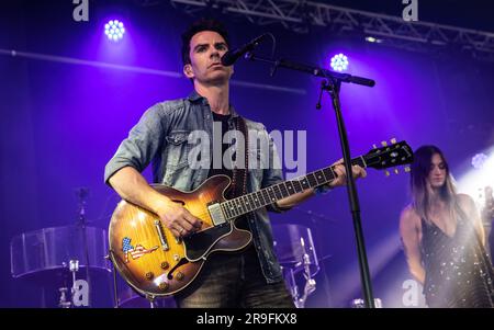 Glastobory, Royaume-Uni, 25/06/2023, loin des Saints qui se sont produits au Glastonbury Festival 2023, Royaume-Uni. 25th juin 2023. Crédit: Alamy Live News/Charlie Raven crédit: Charlie Raven/Alamy Live News Banque D'Images