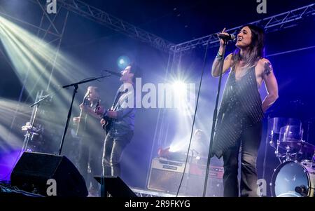 Glastobory, Royaume-Uni, 25/06/2023, loin des Saints qui se sont produits au Glastonbury Festival 2023, Royaume-Uni. 25th juin 2023. Crédit: Alamy Live News/Charlie Raven crédit: Charlie Raven/Alamy Live News Banque D'Images