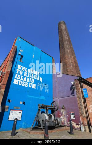 L'une des plus anciennes zones industrielles de Sheffield, Kelham Island, 900 ans, avec des pubs, des restaurants et un musée, maintenant un lieu passionnant, le Yorkshire. Banque D'Images