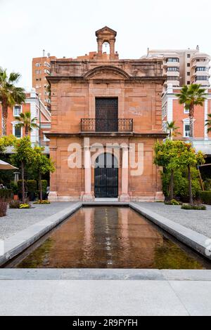 La Chapelle du port de Malaga, la capilla del puerto de Malaga. Banque D'Images