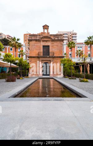 La Chapelle du port de Malaga, la capilla del puerto de Malaga. Banque D'Images