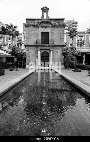 La Chapelle du port de Malaga, la capilla del puerto de Malaga. Banque D'Images