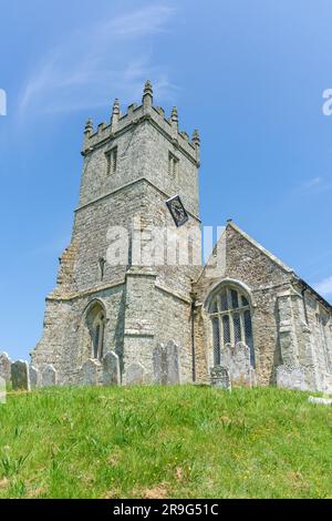 Église de la Toussaint, colline de l'Église, Godshill, Île de Wight, Angleterre, Royaume-Uni Banque D'Images