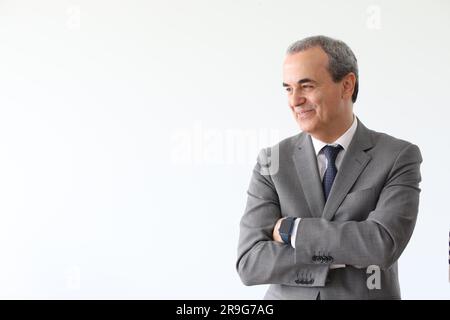 Fernando Araújo, Directeur exécutif du Service national de santé (SNS), a assisté au début de l'activité des centres d'évaluation médicale et psychologique (CAMP) de l'unité locale de santé de Matosinhos. Ce projet pilote prévoit la présence d'utilisateurs dans les camps, à Viana do Castelo et Matosinhos, en vue d'obtenir des certificats médicaux pour le permis de conduire, ainsi que des certificats médicaux pour les chasseurs, l'utilisation et le transport d'armes, les sportifs nautiques, entre autres. D'autres, qui correspondent à un énorme fardeau en termes de temps passé par les médecins de famille. (Photo de Rita Franca / Banque D'Images