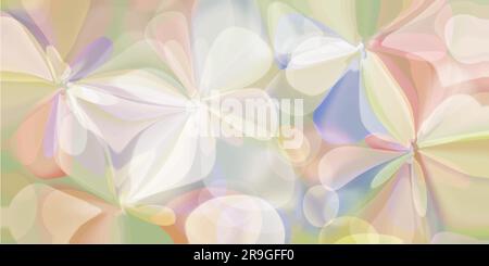 Motif floral arrière-plan abstrait Illustration vectorielle horizontale Illustration de Vecteur