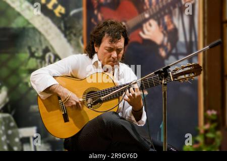 Guitariste flamenco Ceuta Spain H Banque D'Images