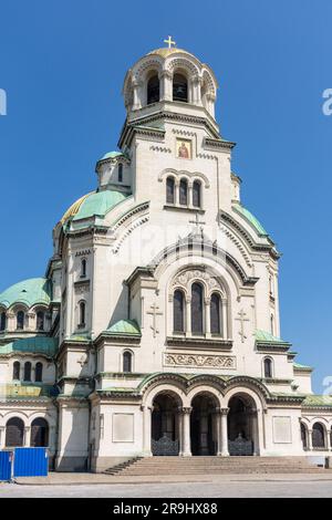 St. Cathédrale Alexander Nevsky, St. Place Alexandre Nevsky, Sofia, République de Bulgarie Banque D'Images