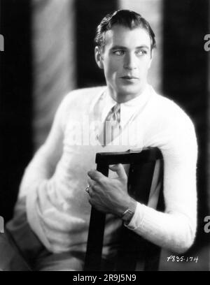 GARY COOPER 1931 Portrait de publicité pour Paramount Pictures Banque D'Images