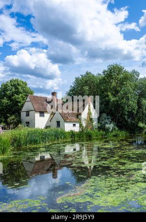 Willy Lott Cottage à Flatford du haywain de Constable Banque D'Images