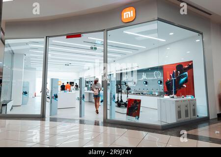 25 août 2023, Antalya, Turquie : magasin mi - magasin d'électronique populaire Banque D'Images