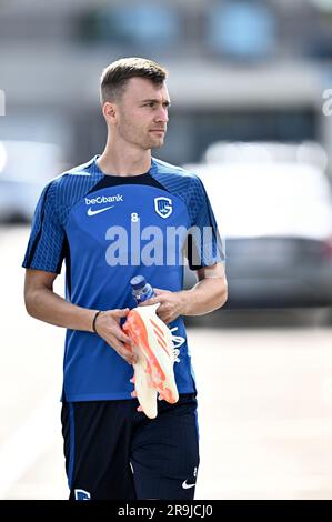 Genk, Belgique. 27th juin 2023. Bryan Heynen de Genk photographié lors d'une session d'entraînement de l'équipe belge de football de première division KRC Genk, mardi 27 juin 2023 à Genk, pour se préparer à la prochaine saison 2023-2024. BELGA PHOTO JOHAN EYCKENS crédit: Belga News Agency/Alay Live News Banque D'Images