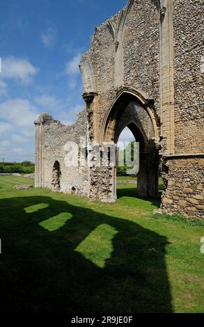 ruines de l'abbaye de creake, nord de norfolk, angleterre Banque D'Images