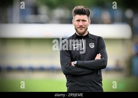 Genk, Belgique. 27th juin 2023. Sébastien Pocognoli photographié lors d'une session de formation de l'équipe belge de football de première division KRC Genk, mardi 27 juin 2023 à Genk, pour se préparer à la prochaine saison 2023-2024. BELGA PHOTO JOHAN EYCKENS crédit: Belga News Agency/Alay Live News Banque D'Images