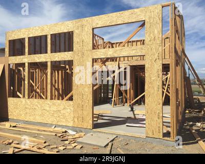 Construction d'une nouvelle maison Banque D'Images